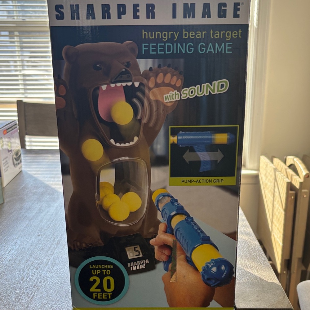 Sharper Image Bear Target Game with Yellow Balls